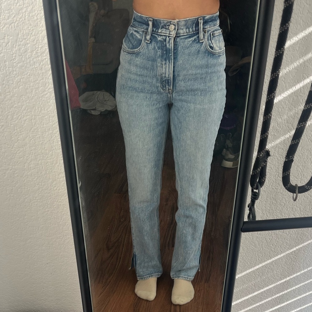 Abercrombie & Fitch Curve Love - Light Blue High Rise Jeans